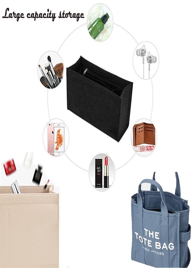 Lckaey tote bag organizer insert for marc jacobs medium tote bag organizer 2042black-M - Image 5